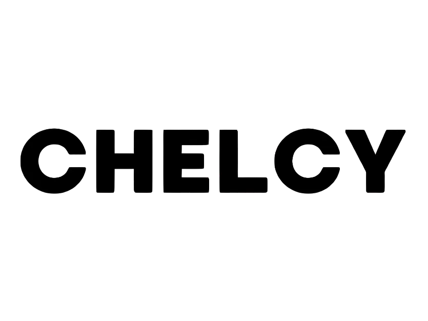 logotipo-chelcy-zapatos-mujer-cliente-blueshot Logotipo oficial de Chelcy en tipografía bloque de color negro y estilo minimalista sans-serif, para el carrusel de clientes de Blueshot.